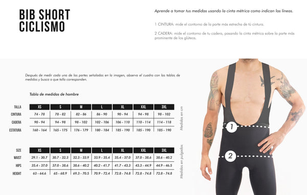 Tri Wave Bib short Bartali