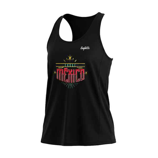 Camiseta Corre México negro 2025 mujer