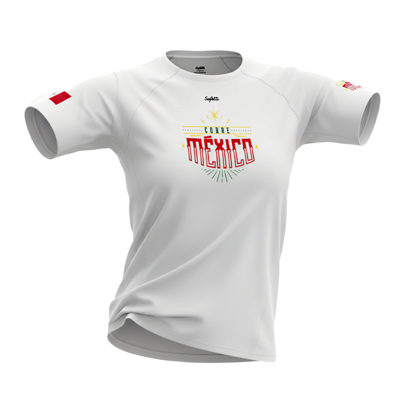 Playera Corre México blanco 2025 mujer