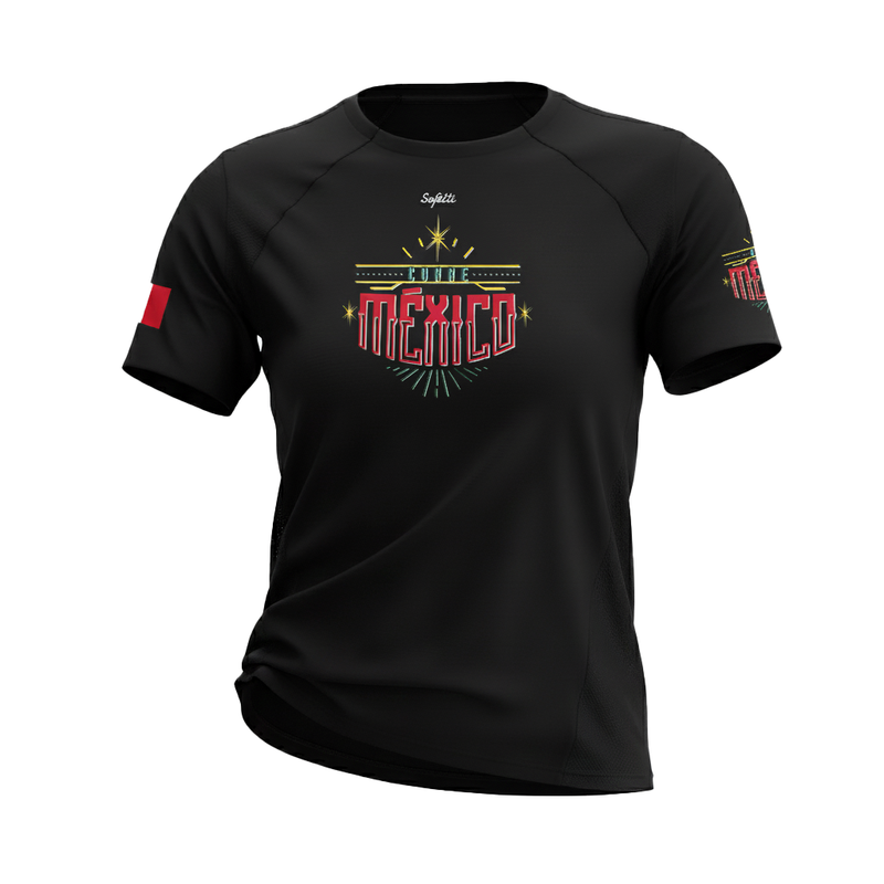 Playera Corre México negro 2025 mujer