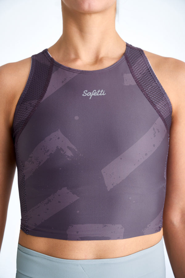 Croptop Pocket Engraved Berry