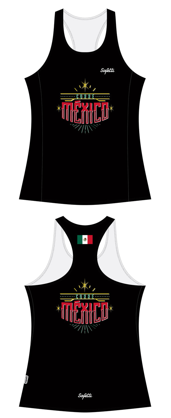 Camiseta Corre México negro 2025 mujer