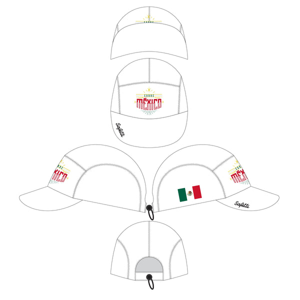 Gorra Corre México 2025 blanca
